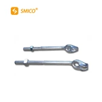 Against rust and corrosion thimble eye bolt for electric and communication lines fittings
