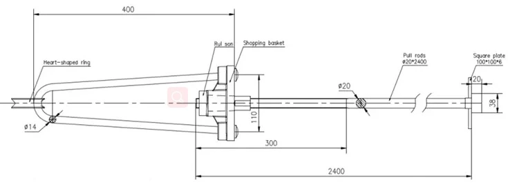 High galvanized stainless steel stay rod pull wires accessories
